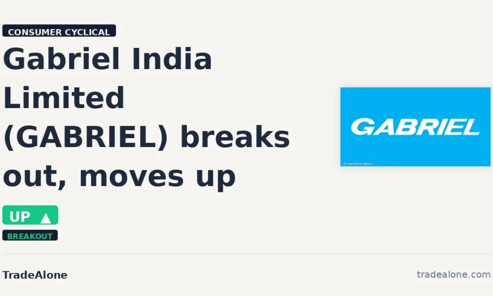 Gabriel India Limited GABRIEL breaks out