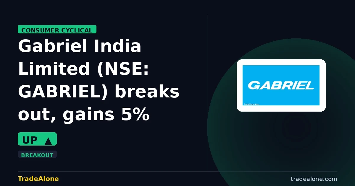 Gabriel India Limited NSE GABRIEL breakout