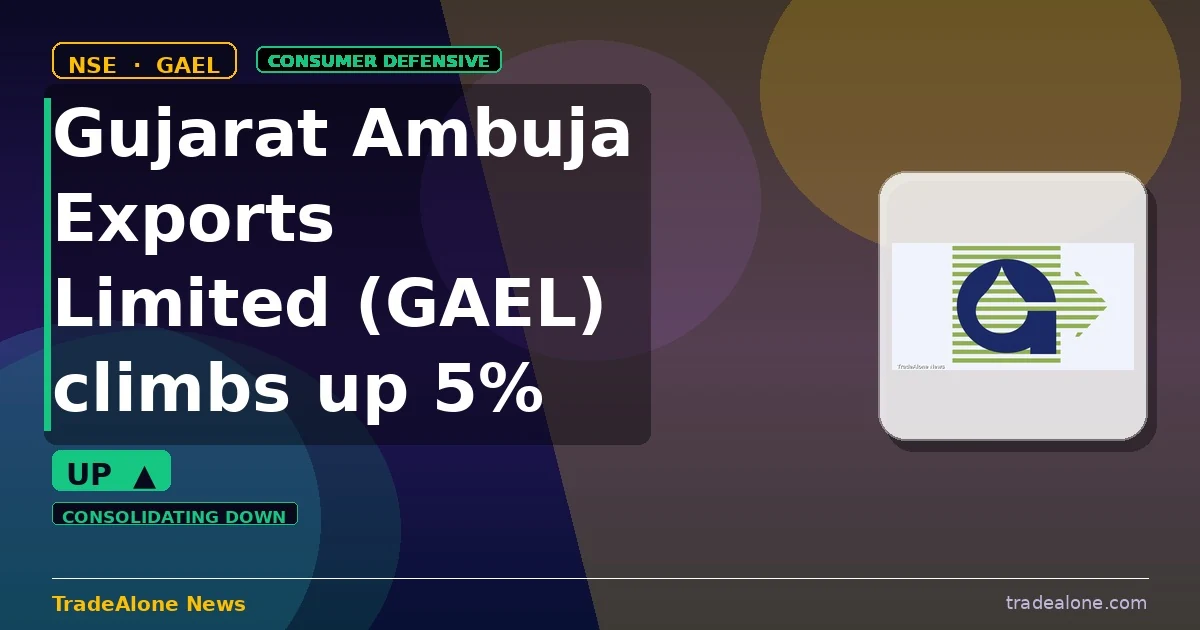 Gujarat Ambuja Exports Limited GAEL intraday gain