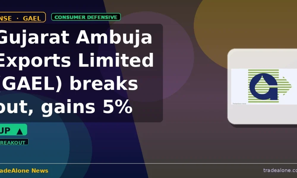 Gujarat Ambuja Exports Limited GAEL breakout
