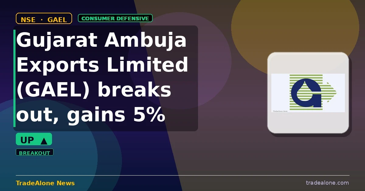 Gujarat Ambuja Exports Limited GAEL breakout