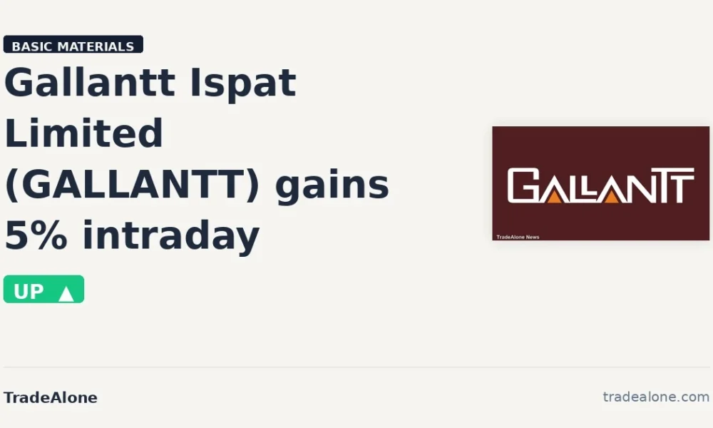 Gallantt Ispat Limited GALLANTT intraday gain