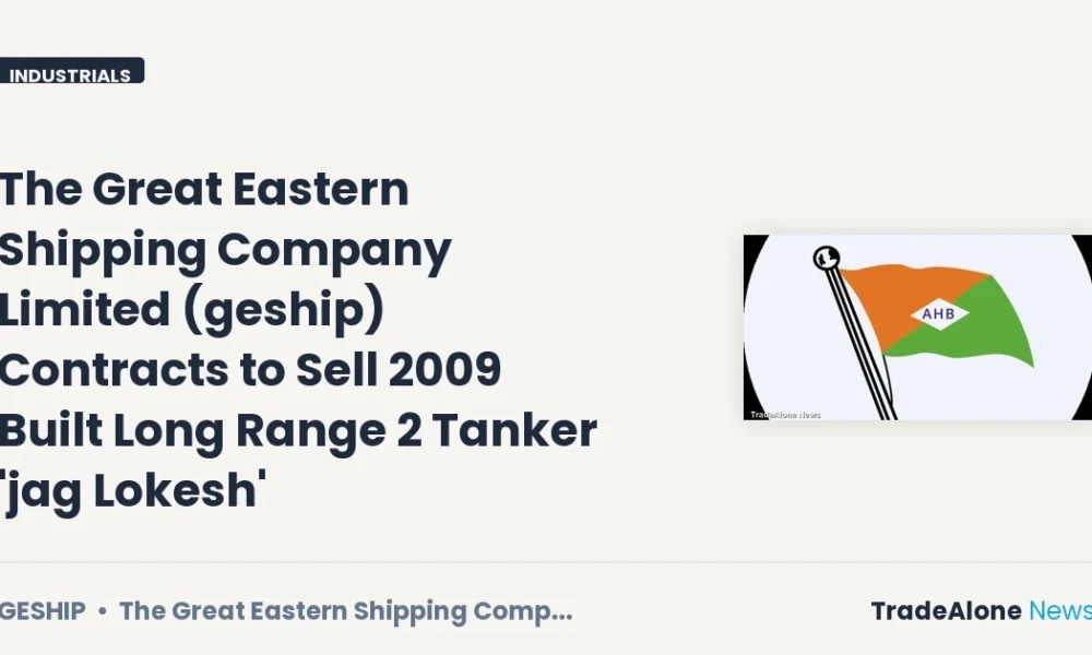 The Great Eastern Shipping Company Limited Geship Q2 FY27 Tanker Sale