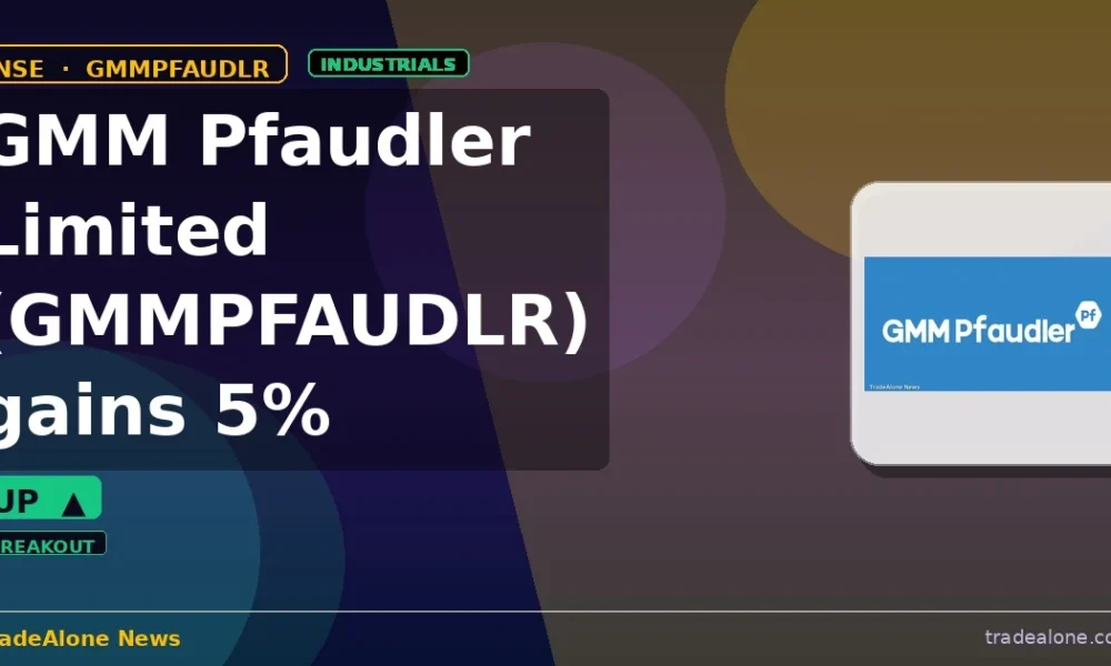 GMM Pfaudler Limited GMMPFAUDLR gains 5% intraday