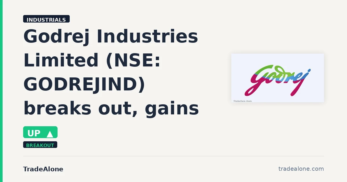 Godrej Industries Limited GODREJIND breakout
