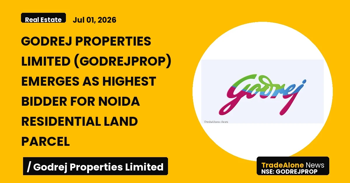 Godrej Properties Limited NSE Godrejprop Q2 FY26 Bid