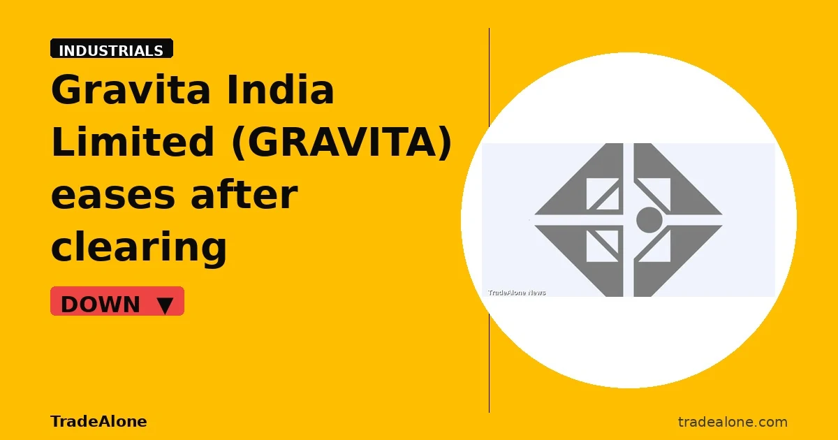 Gravita India Limited GRAVITA pulls back from breakout highs
