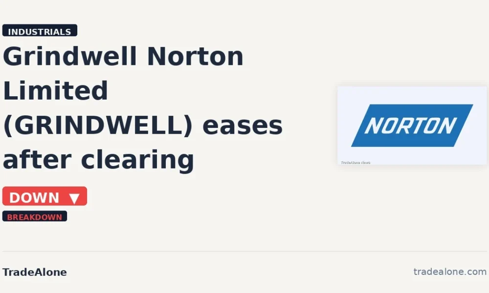 Grindwell Norton Limited GRINDWELL 10% fall