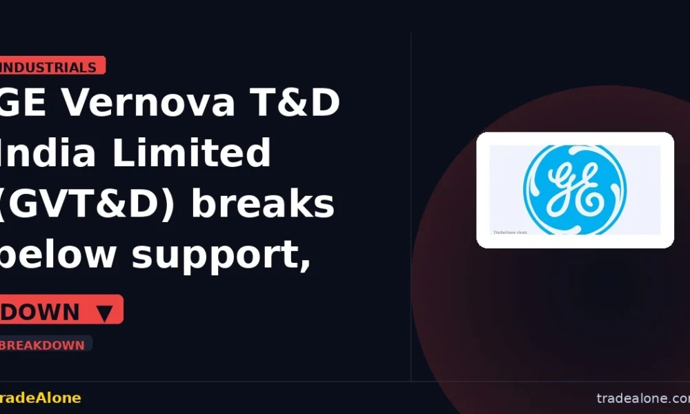 GE Vernova T&D India Limited GVT&D breaks below support