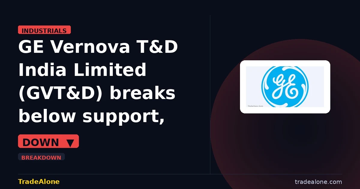 GE Vernova T&D India Limited GVT&D breaks below support