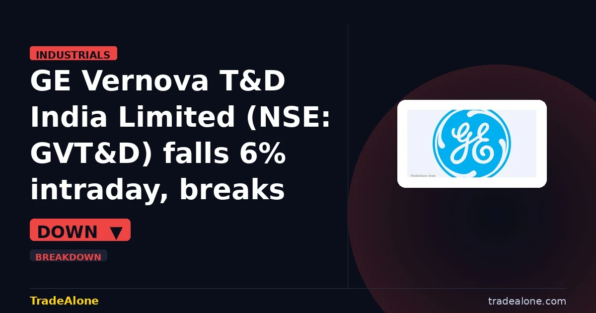GE Vernova T&D India Limited GVT&D breaks below support
