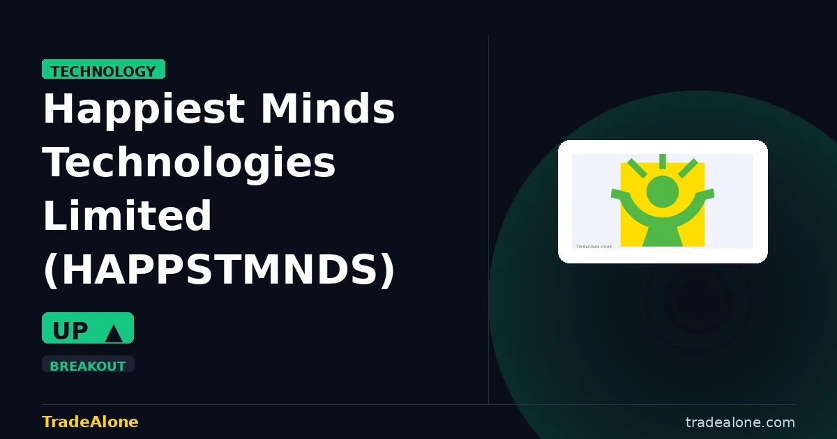 Happiest Minds Technologies Limited HAPPSTMNDS gains 7%