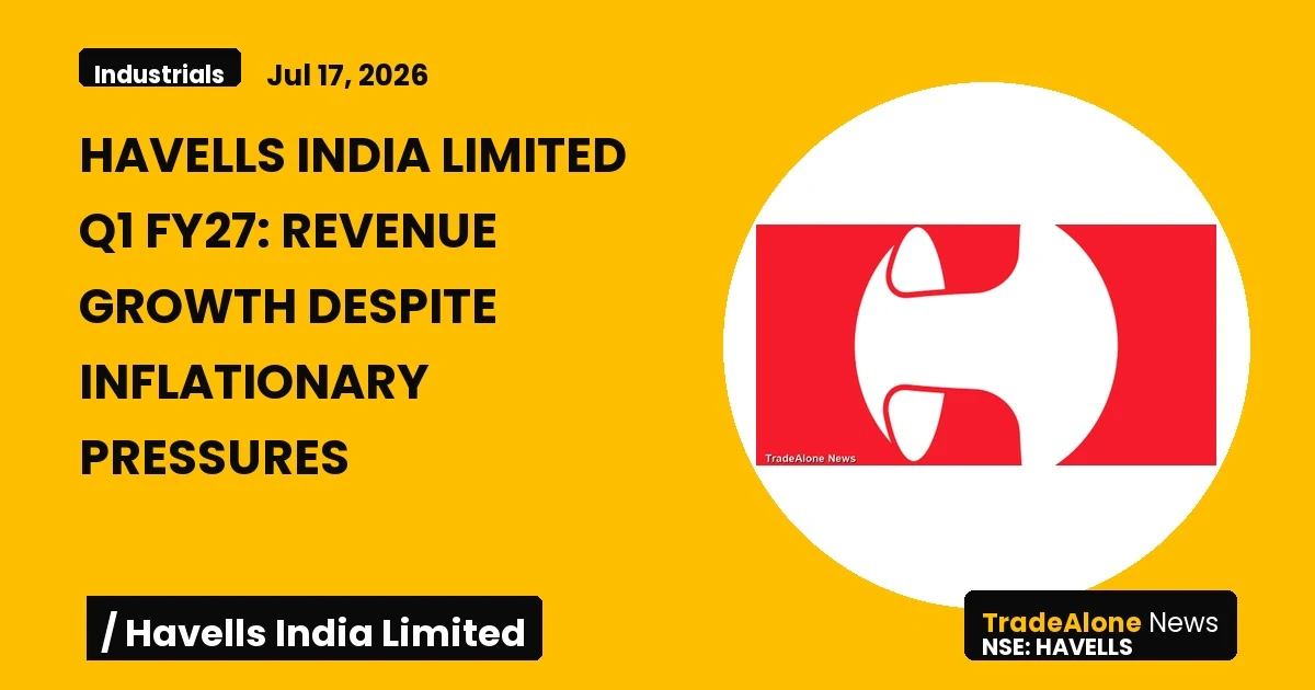 Havells India Limited Q1 FY27 Results