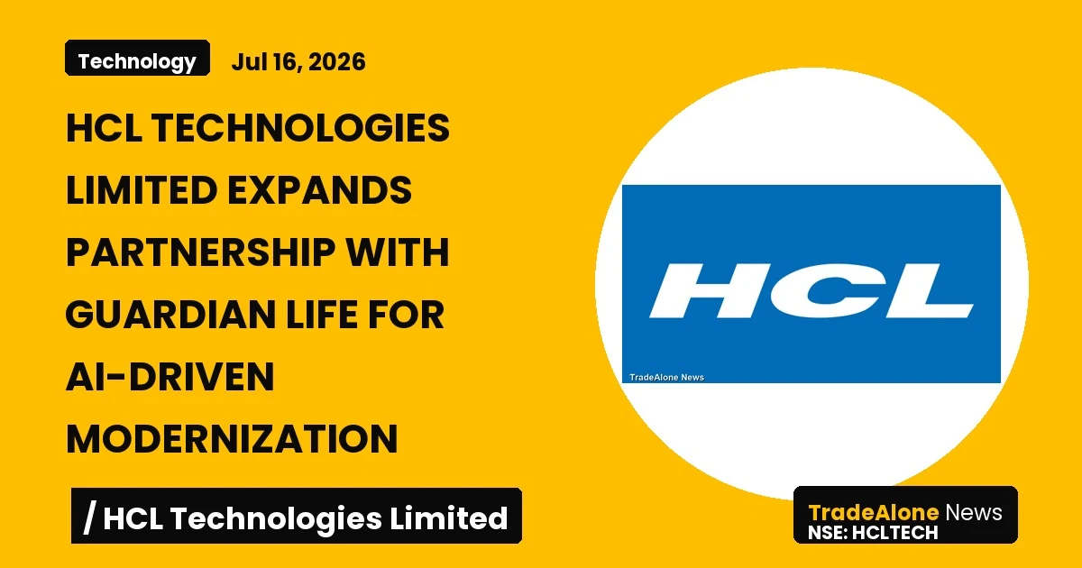 Hcl Technologies Limited Hcltech Expanded Partnership with Guardian