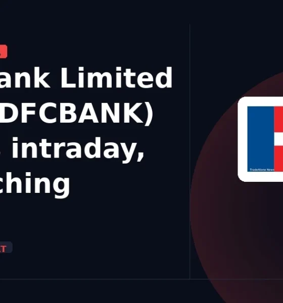 HDFC Bank Limited NSE:HDFCBANK approaching support