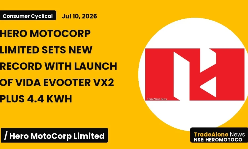 Hero Motocorp Heromotoco New Record VIDA Evooter VX2 Plus 4.4 Kwh