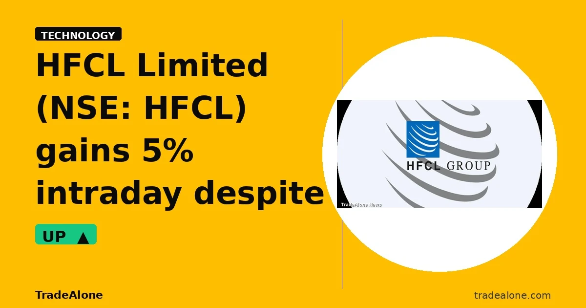 HFCL Limited NSE HFCL intraday gains