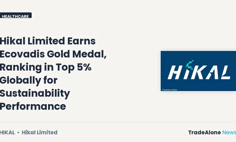 Hikal Limited NSE HIKAL Ecovadis Gold Medal Sustainability Rating