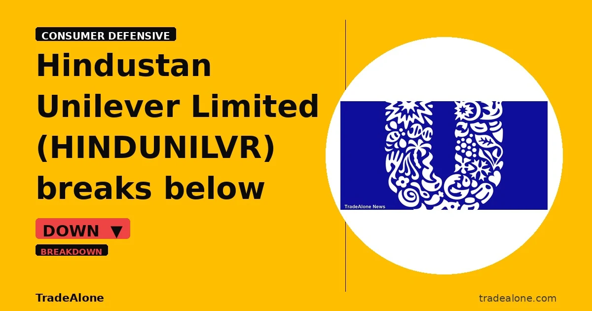 Hindustan Unilever Limited HINDUNILVR breakdown