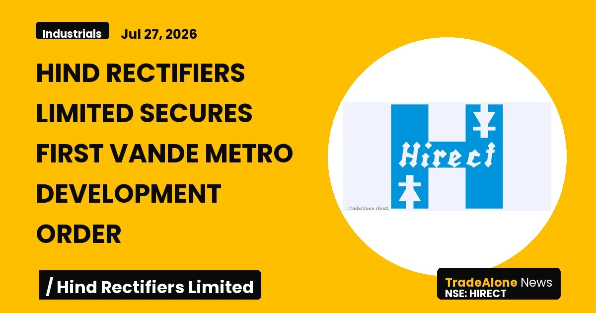Hind Rectifiers Limited Hirect Q3 FY26 Vande Metro Order