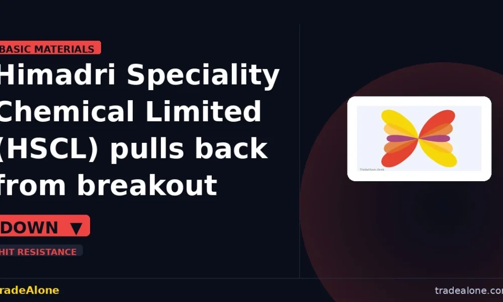Himadri Speciality Chemical Limited HSCL falls 5% intraday