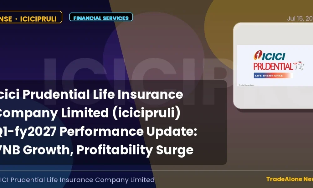 Icici Prudential Life Insurance Company Limited Icicipruli Q1 Fy2027 Results
