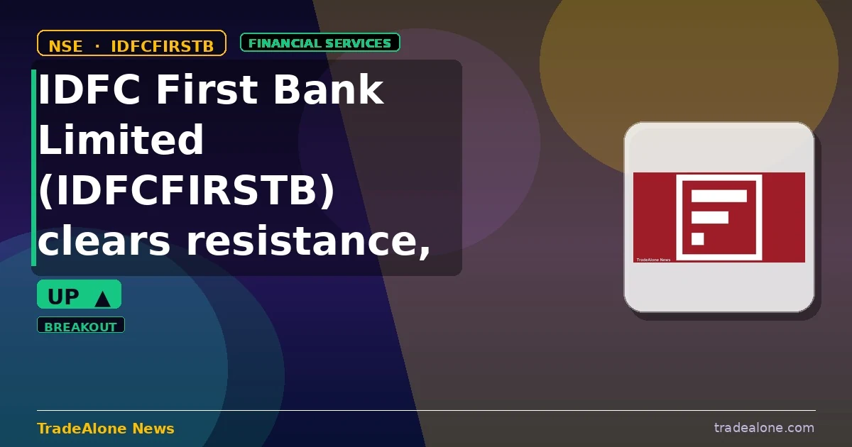 IDFC First Bank Limited IDFCFIRSTB clears resistance