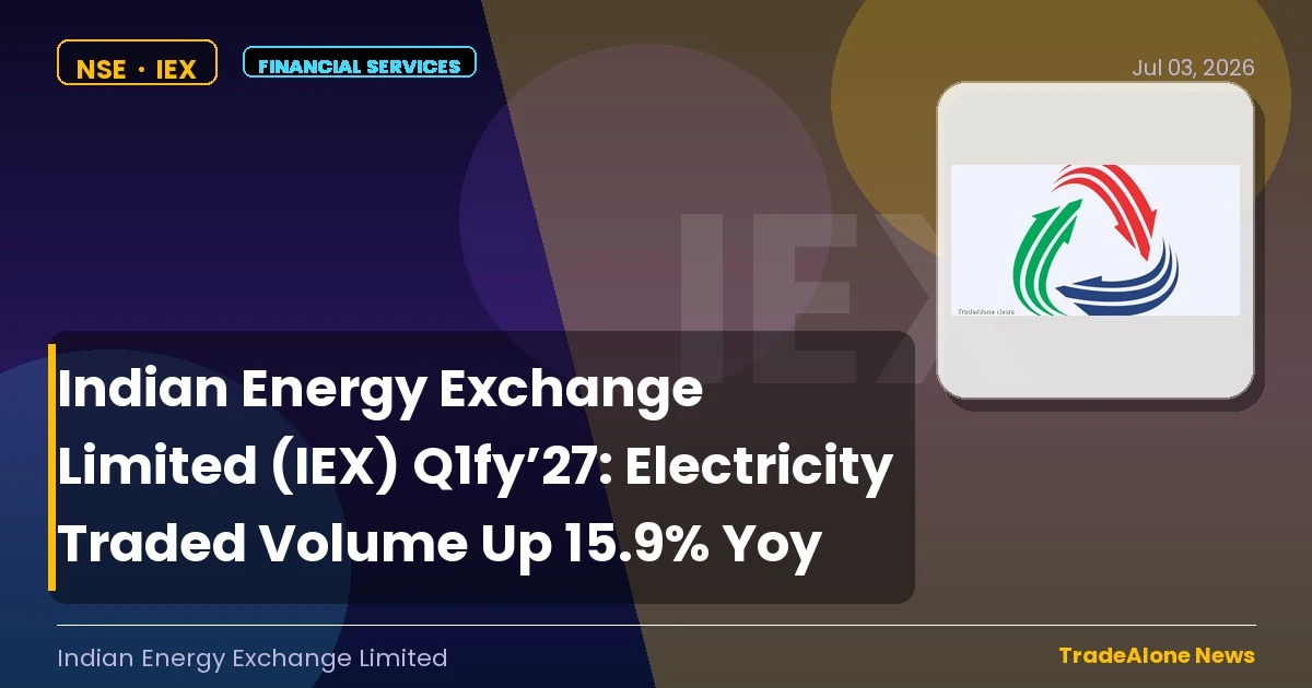 Indian Energy Exchange Limited IEX Q1fy’27 Results