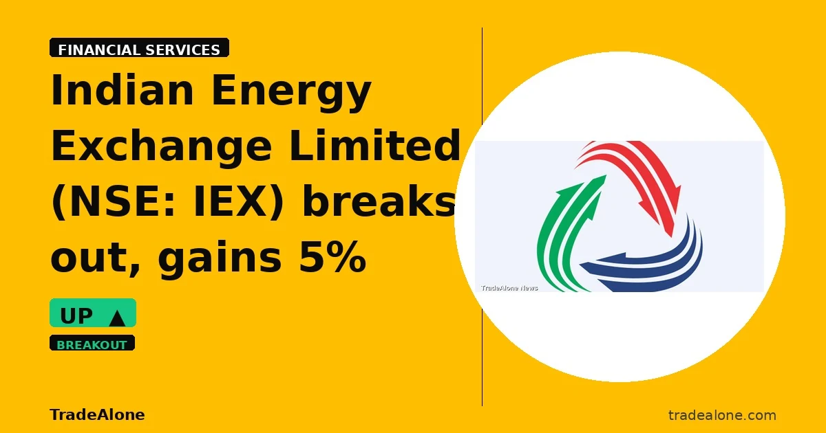 Indian Energy Exchange Limited IEX breaks out