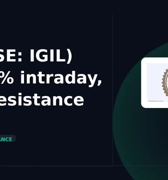 International Gemological Institute Limited NSE: IGIL nears resistance