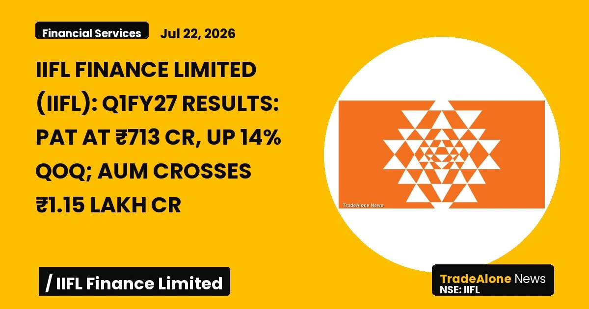 Iifl Finance Limited Q1fy27 Results