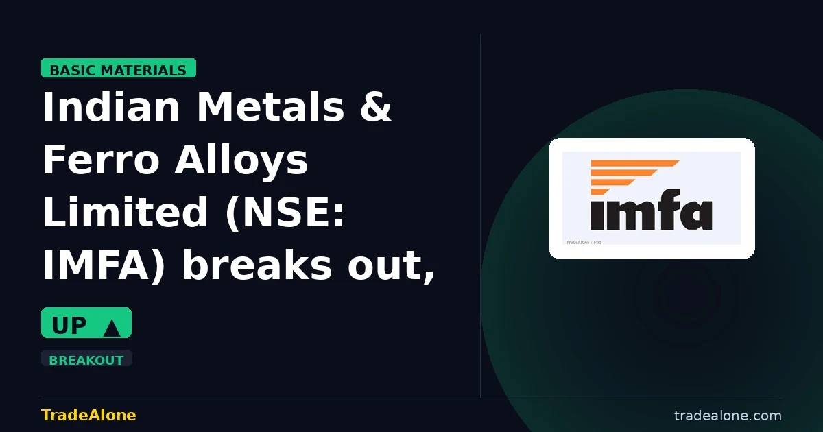 Indian Metals & Ferro Alloys Limited IMFA breakout