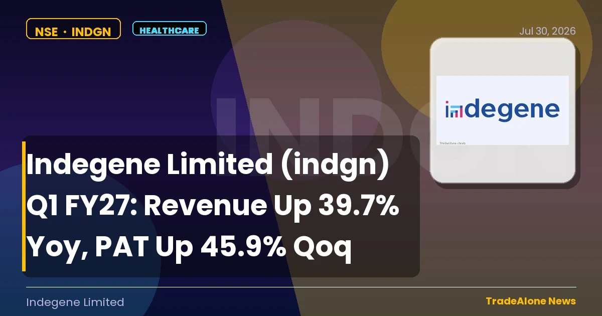 Indegene Limited INDGN Q1 FY27 Results