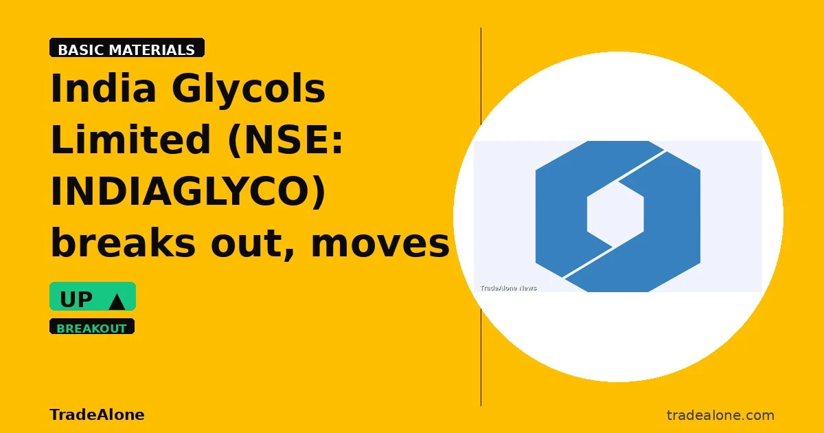 India Glycols Limited NSE: INDIAGLYCO breakout