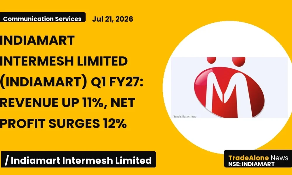 Indiamart Intermesh Limited Indiamart Q1 FY27 Results