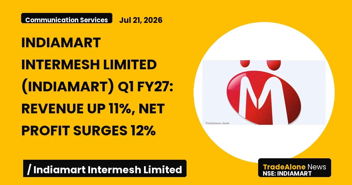 Indiamart Intermesh Limited Indiamart Q1 FY27 Results