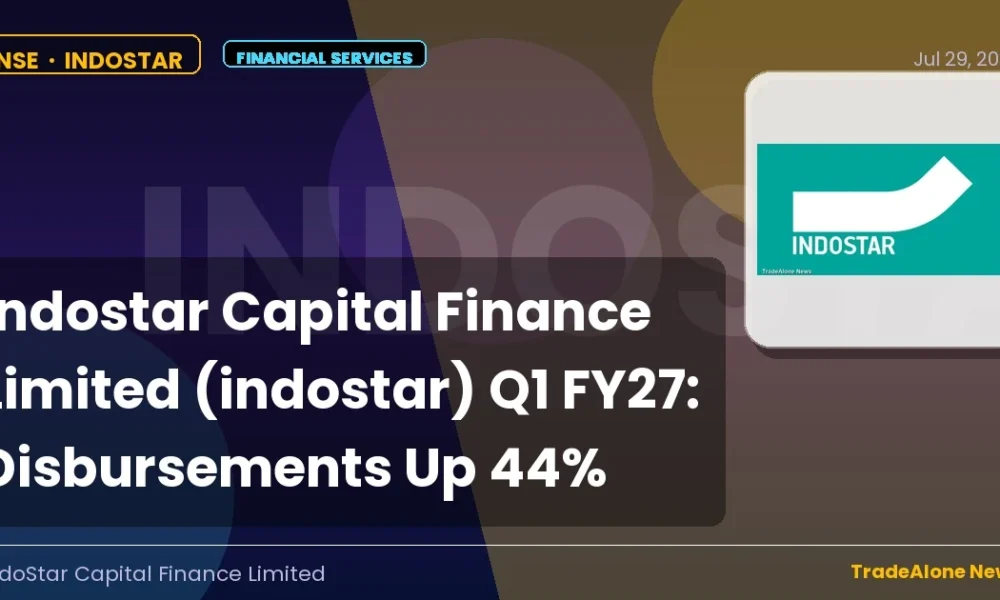Indostar Capital Finance Limited Indostar Q1 FY27 Disbursements