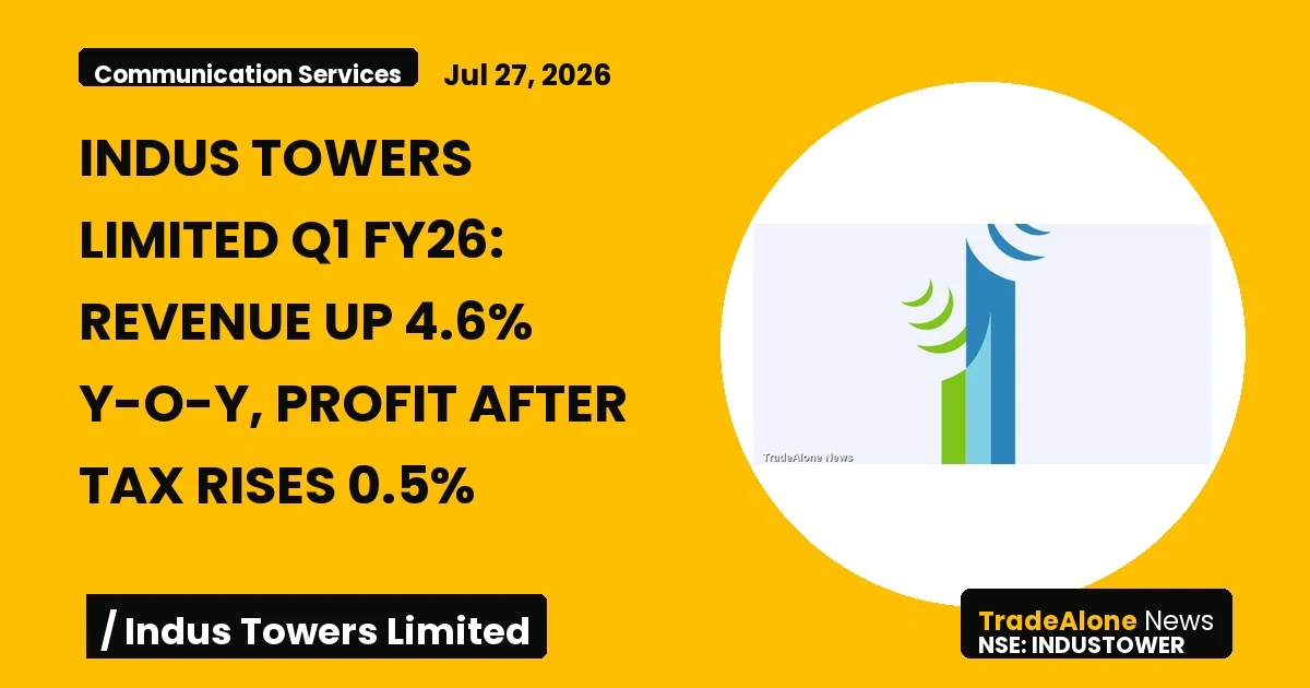 Indus Towers Limited Industower Q1 FY26 Results