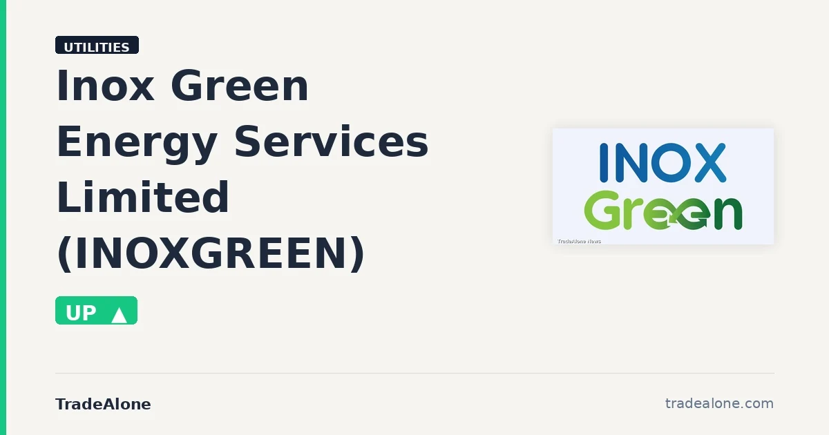 Inox Green Energy Services Limited INOXGREEN gains 5% intraday