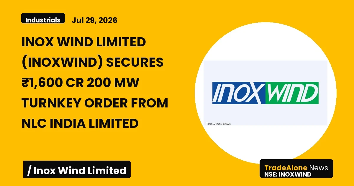 Inox Wind Limited Inoxwind Q2 FY26 Turnkey Order