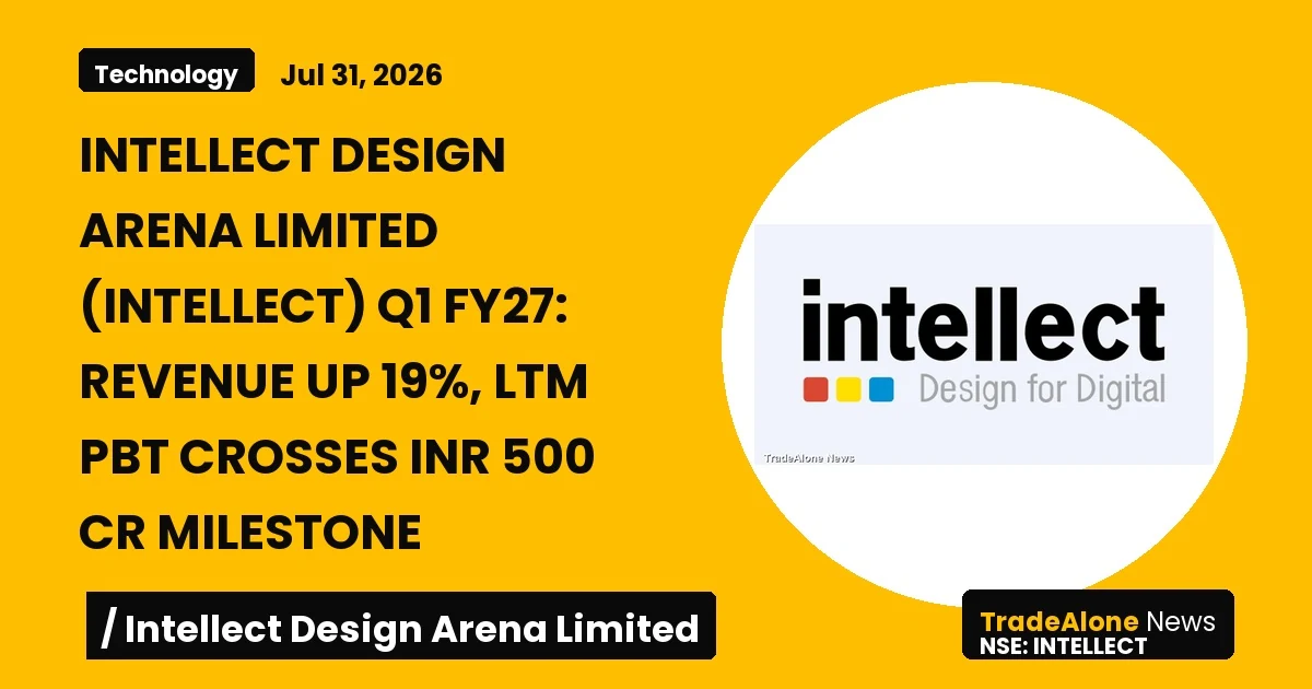 Intellect Design Arena Limited Intellect Q1 FY27 Results