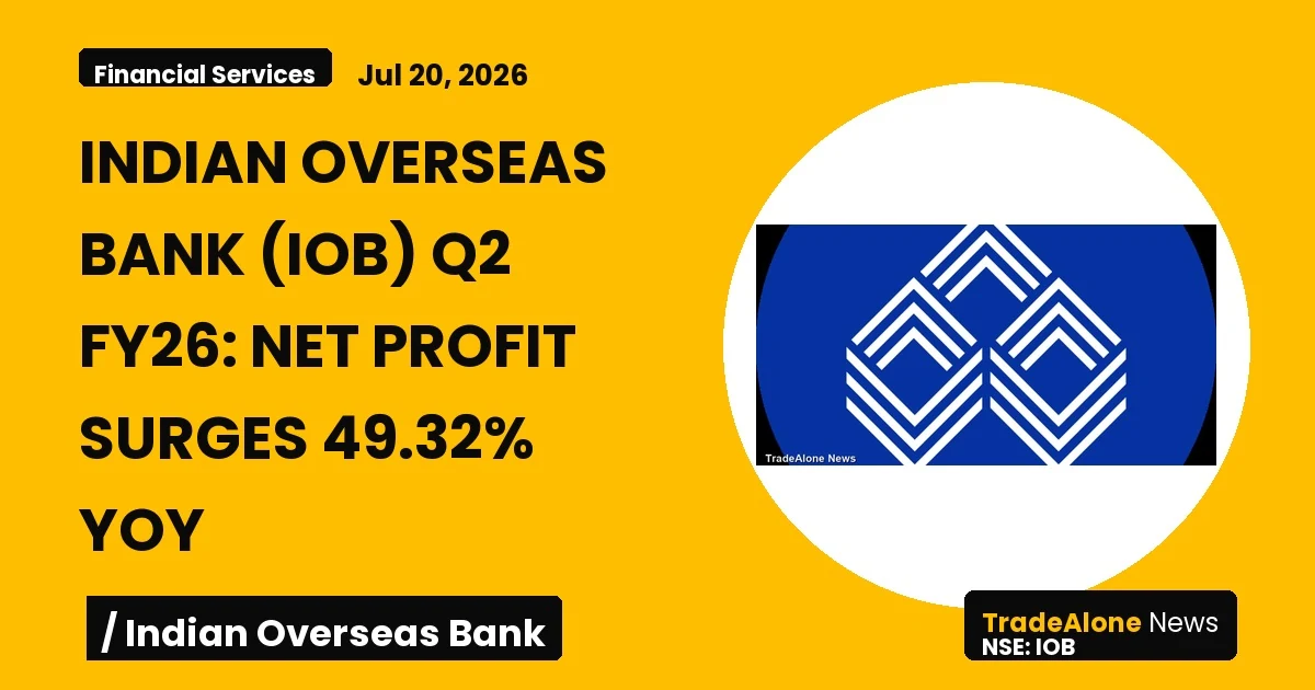 Indian Overseas Bank IOB Q2 FY26 Results