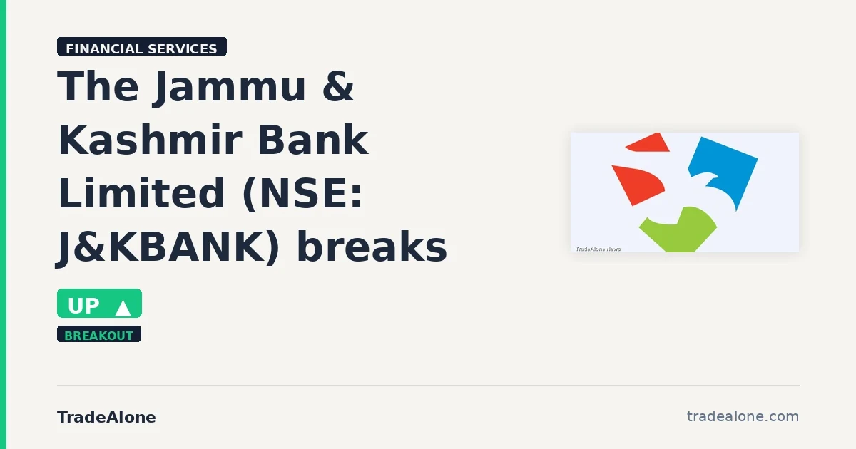 The Jammu & Kashmir Bank Limited NSE J&KBANK breakout