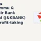 The Jammu & Kashmir Bank Limited J&KBANK pulls back from breakout highs