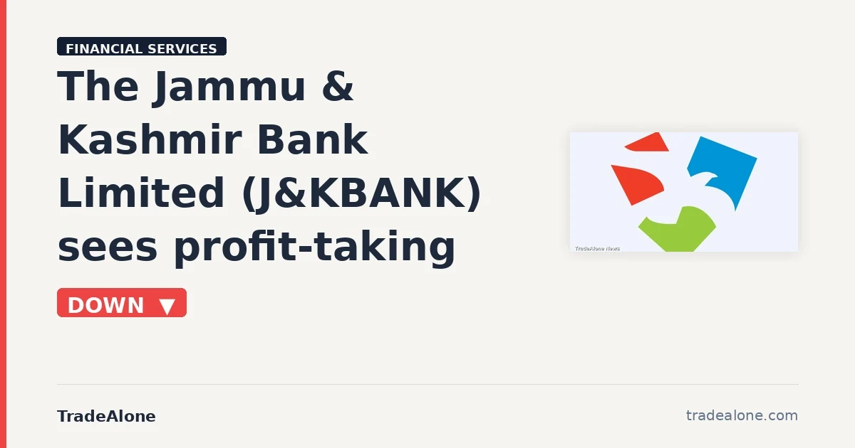 The Jammu & Kashmir Bank Limited J&KBANK pulls back from breakout highs