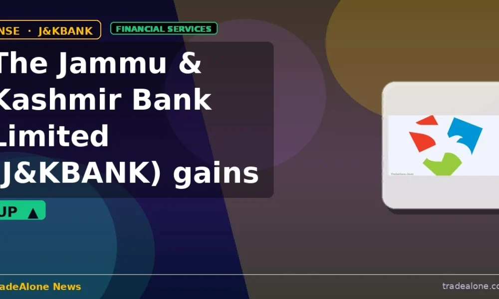The Jammu & Kashmir Bank Limited J&KBANK gains 5% intraday