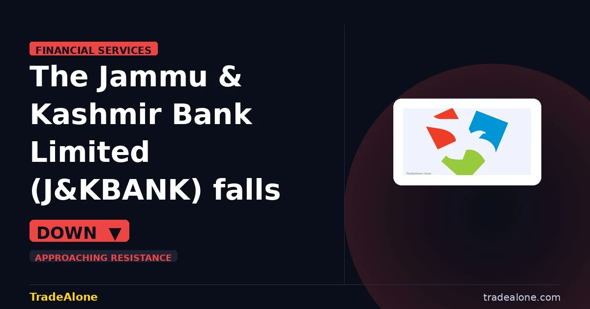 The Jammu & Kashmir Bank Limited J&KBANK falls 10% intraday