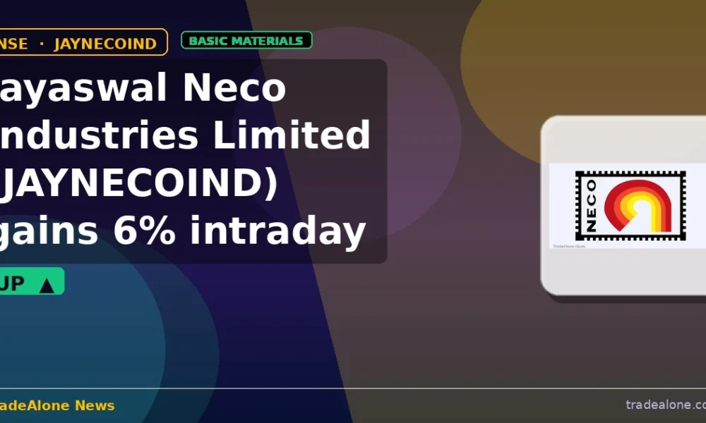 Jayaswal Neco Industries Limited JAYNECOIND gains 6%