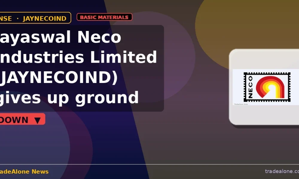 Jayaswal Neco Industries Limited JAYNECOIND pulls back from breakout highs