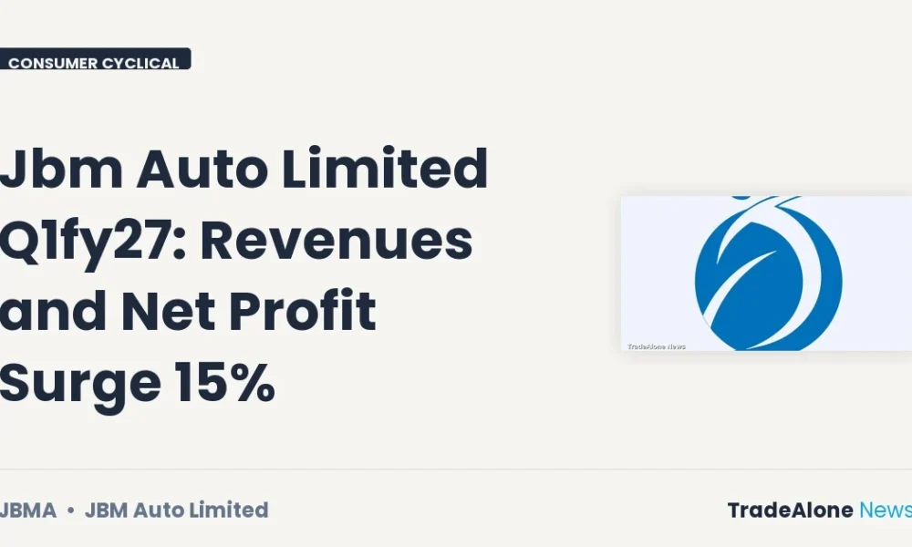 Jbm Auto Limited JBMA Q1fy27 Results